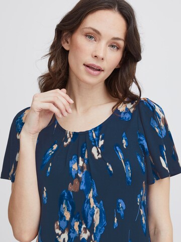 Fransa Dress 'Seen' in Blue