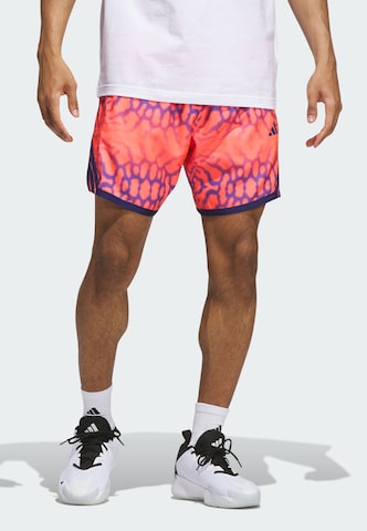 ADIDAS PERFORMANCE Loosefit Sportovní kalhoty 'Crazy Lite' – oranžová: přední strana