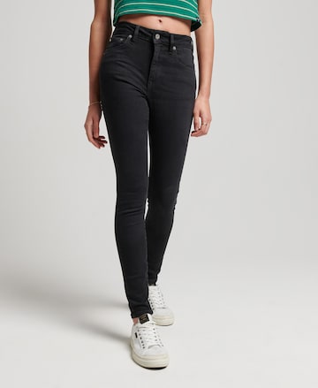 Superdry Skinny Jeans in Black: front