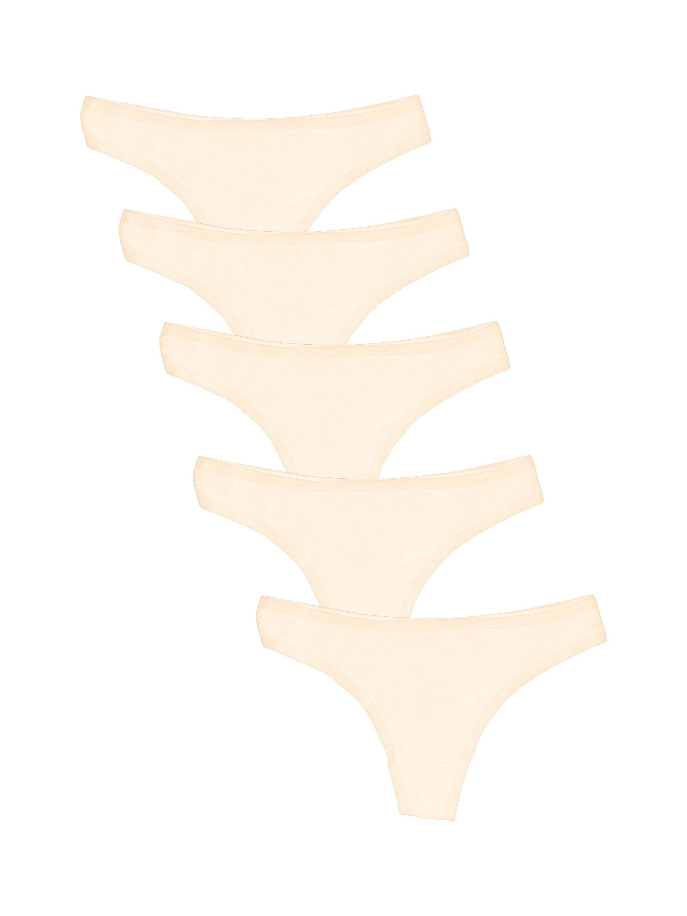 String 'BASIC MAX String Tanga 5er Pack' Maxte en beige
