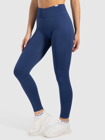 Skinny Leggings ' Infinite Batik Scrunch ' Smilodox en bleu