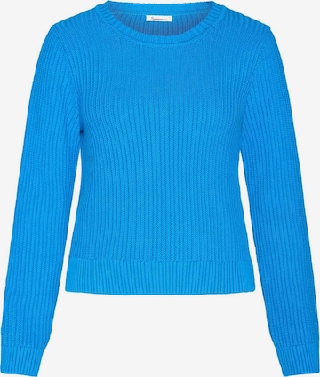 KnowledgeCotton Apparel Sweater in Blue: front