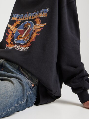 WRANGLER Sweatshirt 'OVERSIZED SWEAT' in Schwarz