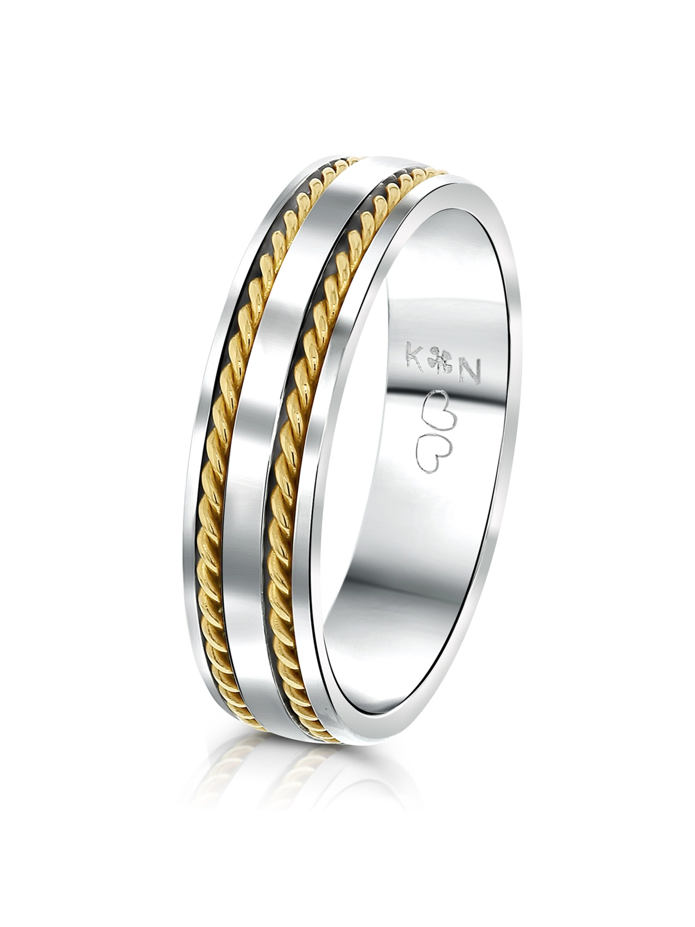 Lucardi Ring in Silver: front