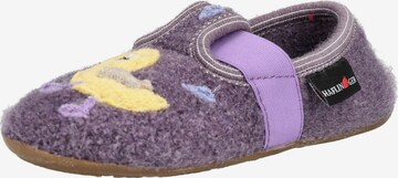 Pantoufle HAFLINGER en violet : devant