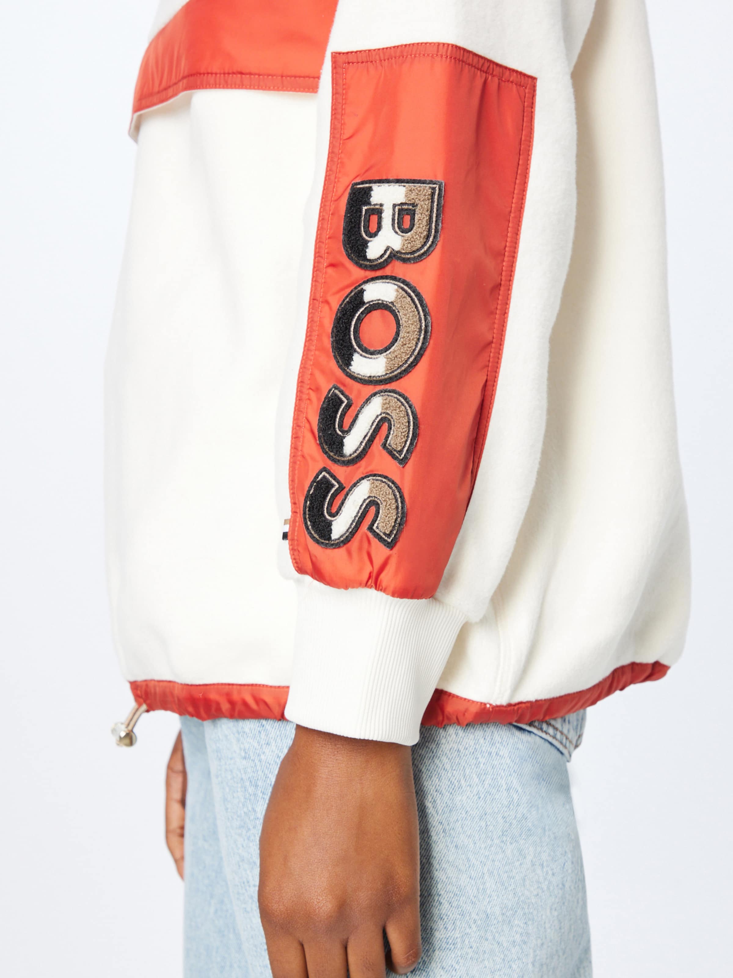 BOSS Orange Sweatshirt Efleena in Rusty Red ABOUT YOU
