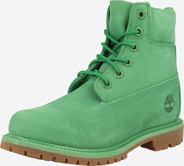 Bottines à lacets '6in Premium' TIMBERLAND en vert : devant