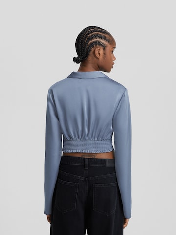 Bershka Blouse in Blauw