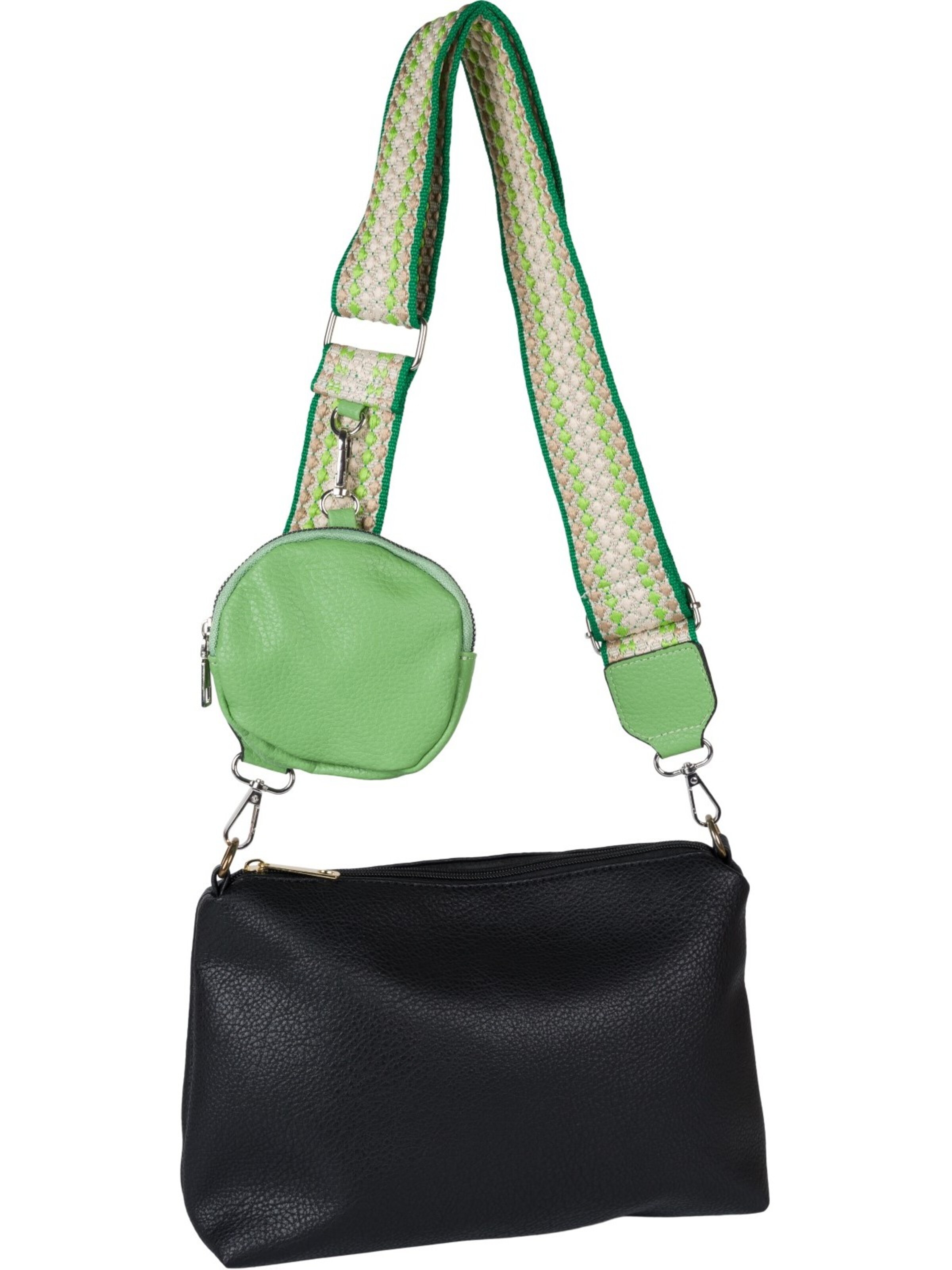 styleBREAKER Taschenzubehör 'Breiter Wechsel Taschengurt Pünktchen mit Börse'‌‌‌‌‌‌‌‌‌ in Grün