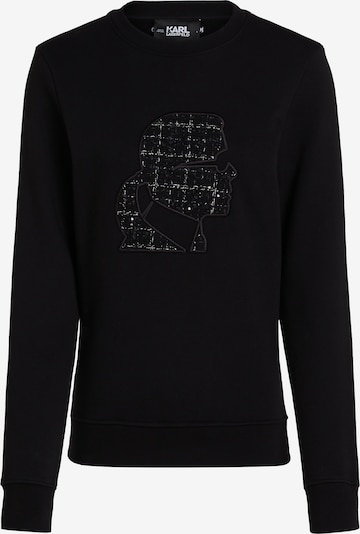 Karl Lagerfeld Sweater majica u crna / bijela, Pregled proizvoda