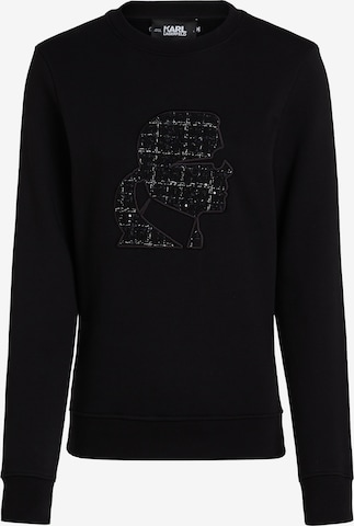 Karl Lagerfeld Sweatshirt in Zwart: voorkant