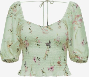 ONLY Blouse 'LUCCA' in Groen: voorkant