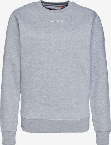 smiler. Sweatshirt dude. in Grau: predná strana