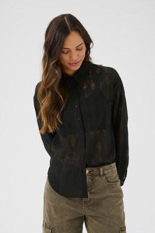 Cream Blouse 'Billie' in Black: front