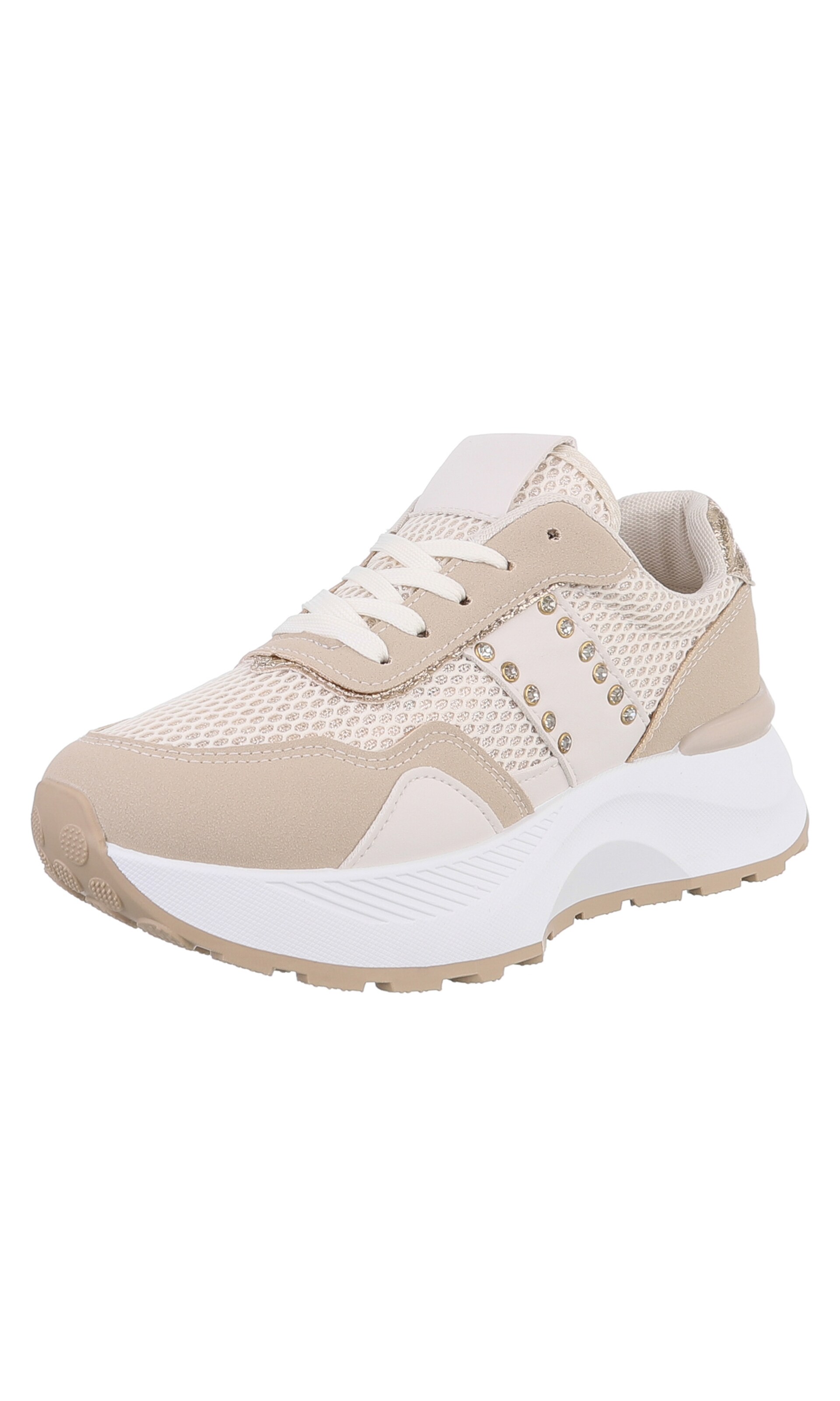Ital-Design Sneaker in Beige: Vorderseite