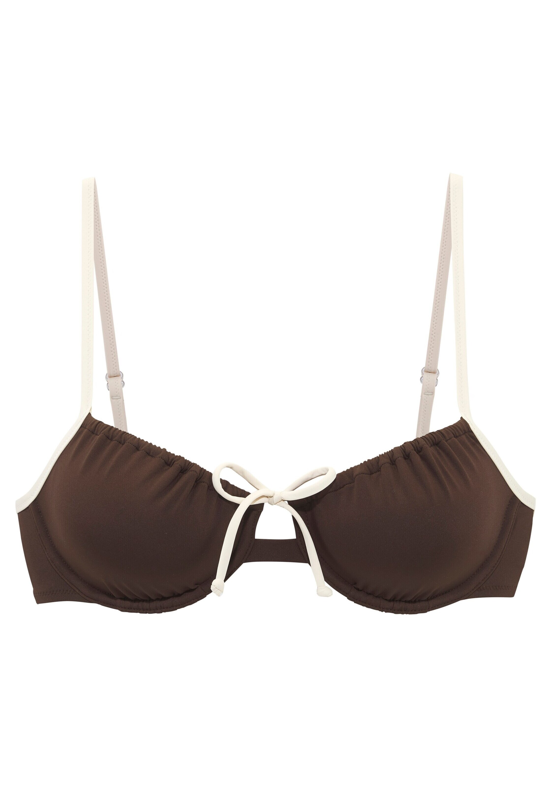 Copenhagen Studios Bikinový top 'Mix-Kini' - Hnedá: predná strana