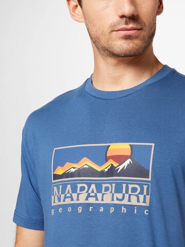 T-Shirt 'FREESTYLE' NAPAPIJRI en bleu