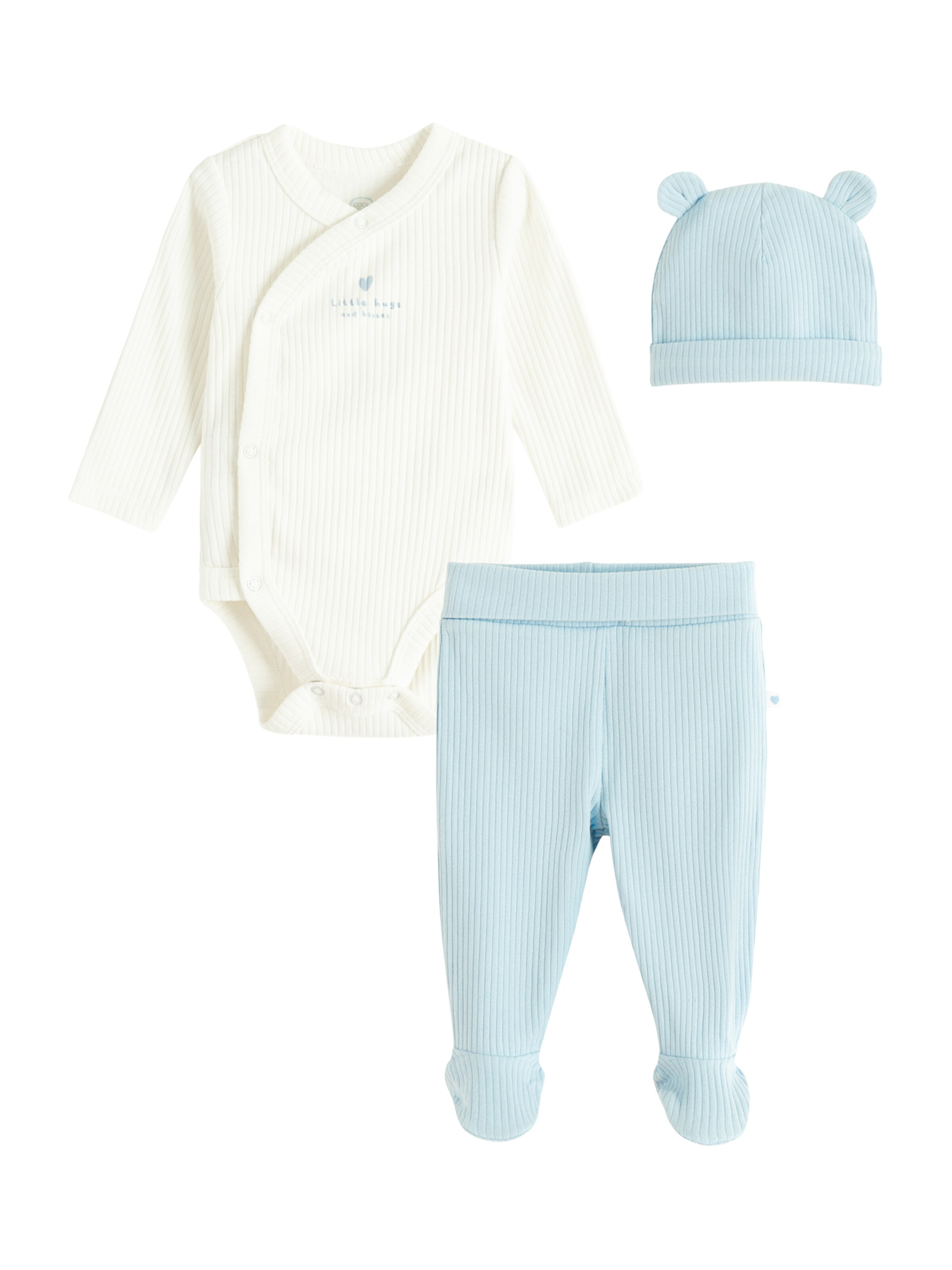 Cool Club Set en bleu pastel / blanc, Vue avec produit