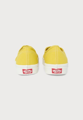 VANS Nízke tenisky 'Authentic' - Žltá: zadná strana