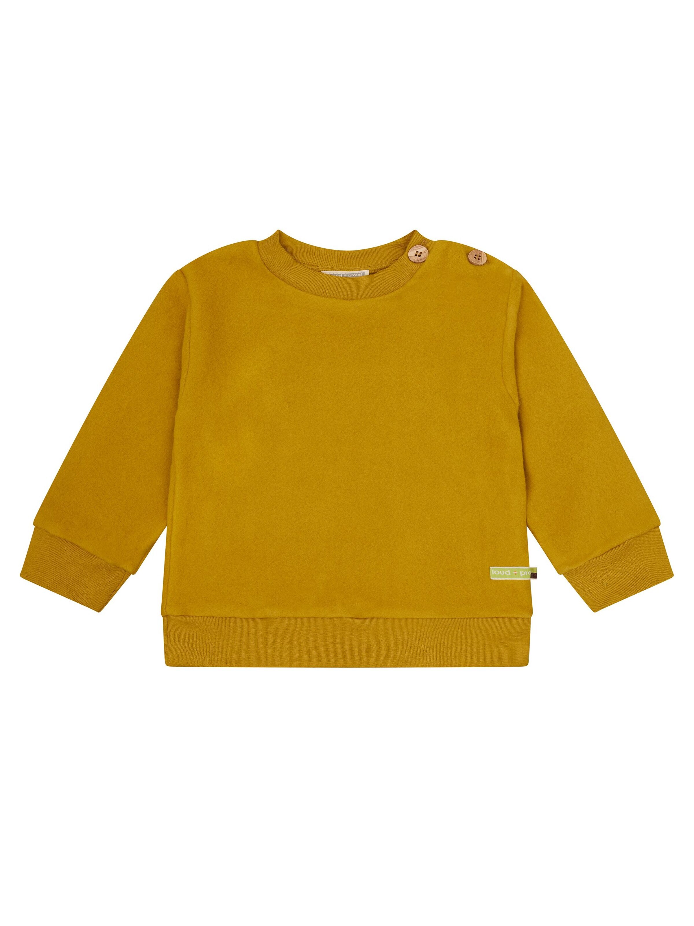 loud + proud Pullover‌‌‌‌‌ in Gelb: Vorderseite