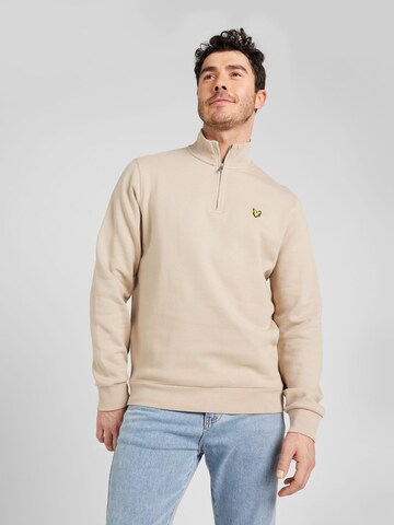 Lyle & Scott Collegepaita värissä beige: edessä