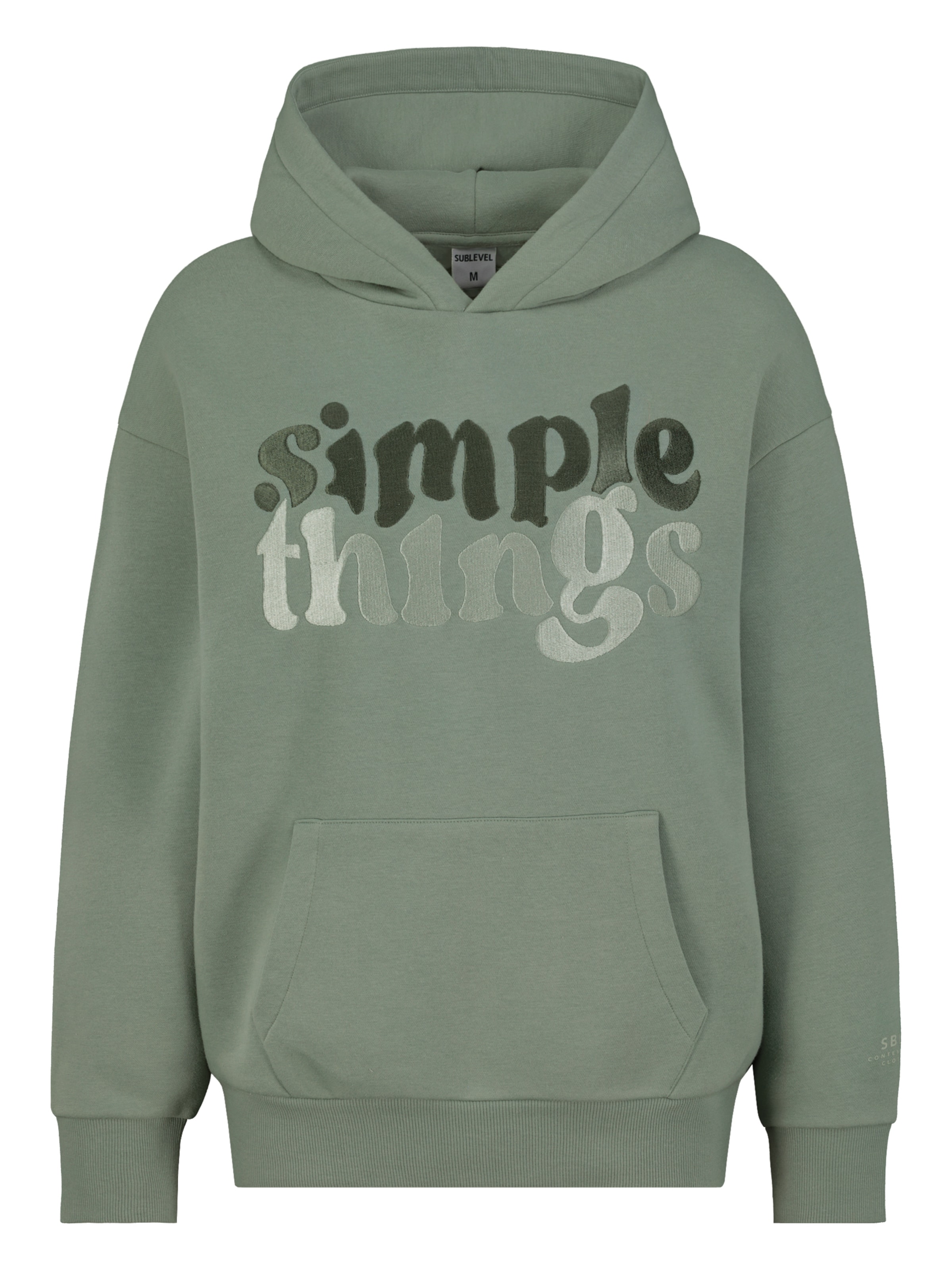 Sublevel - Sudadera en verde: frente