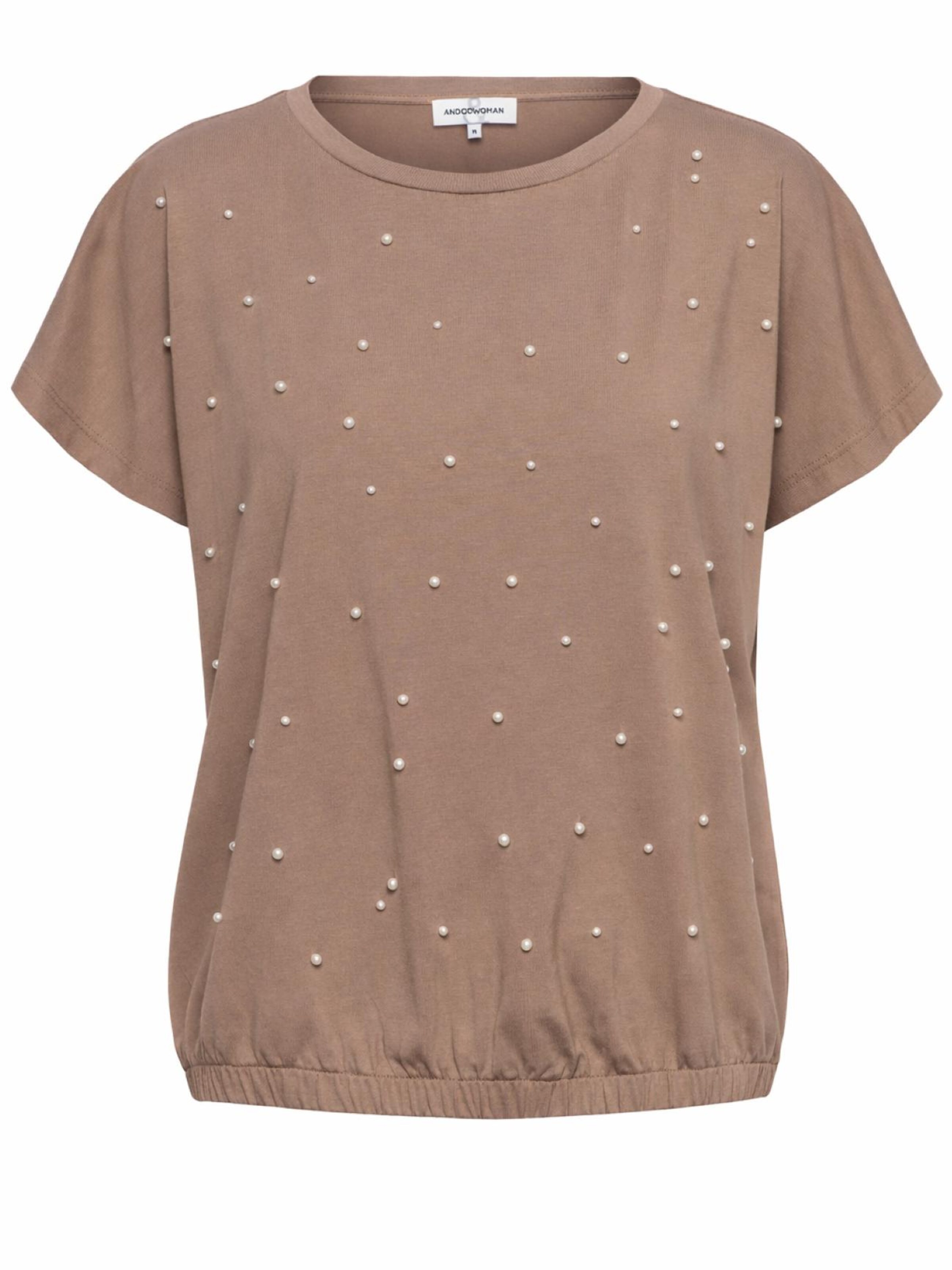 &co woman Shirt '&Co woman Terese Taupe' in Grijs