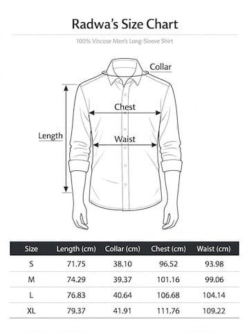RadwaRegular Fit Košulja 'Men's Viscose multicolor pattern shirt' - crna boja