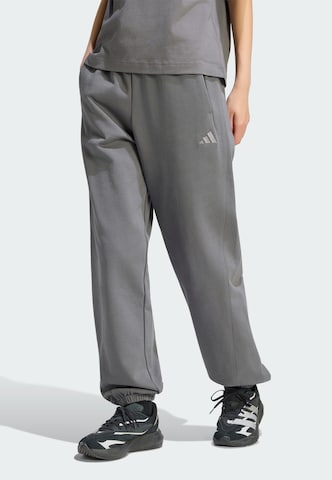 Effilé Pantalon de sport ADIDAS SPORTSWEAR en gris : devant