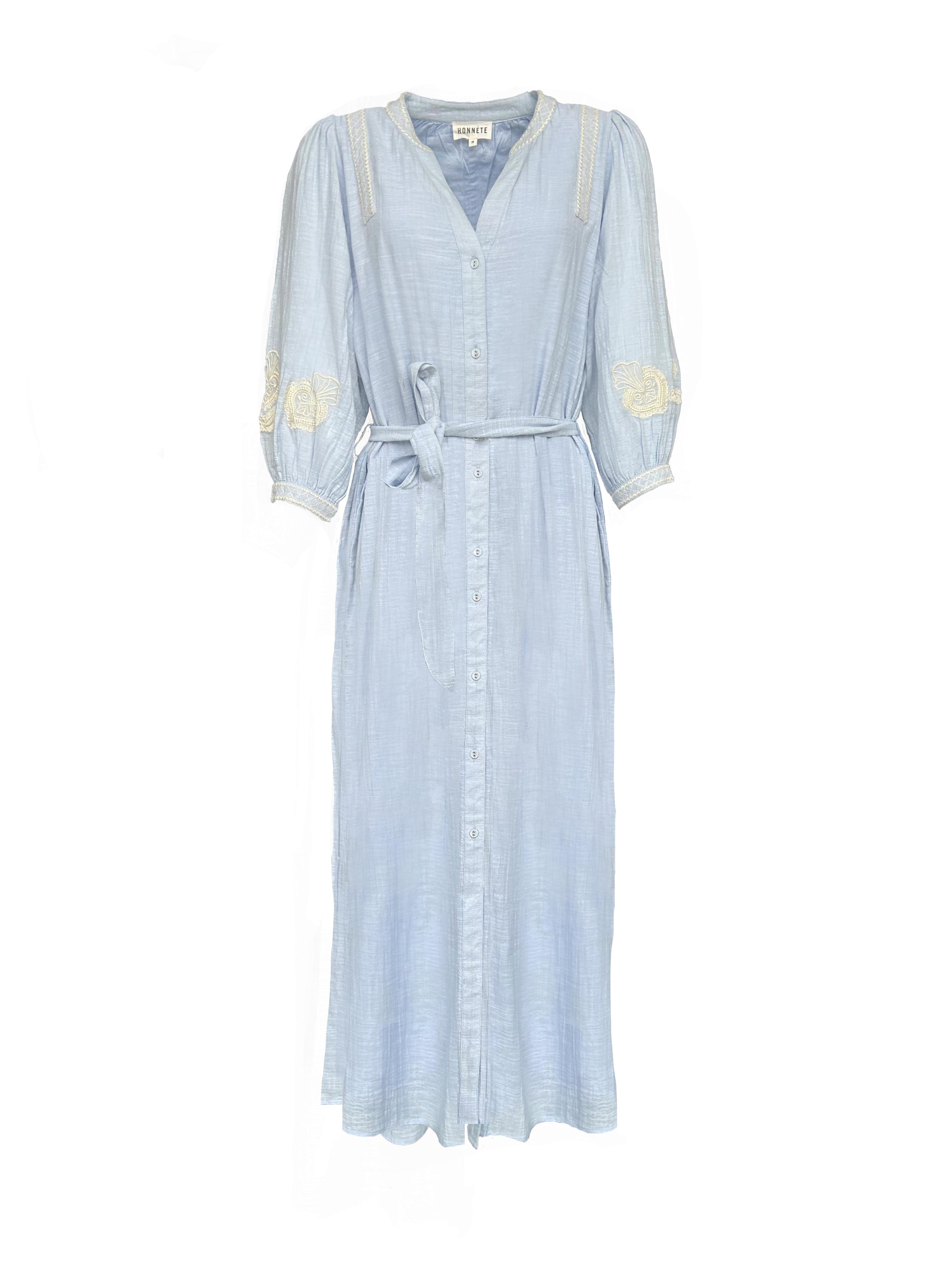 Honnête Atelier Jurk 'Sierra' in Blauw