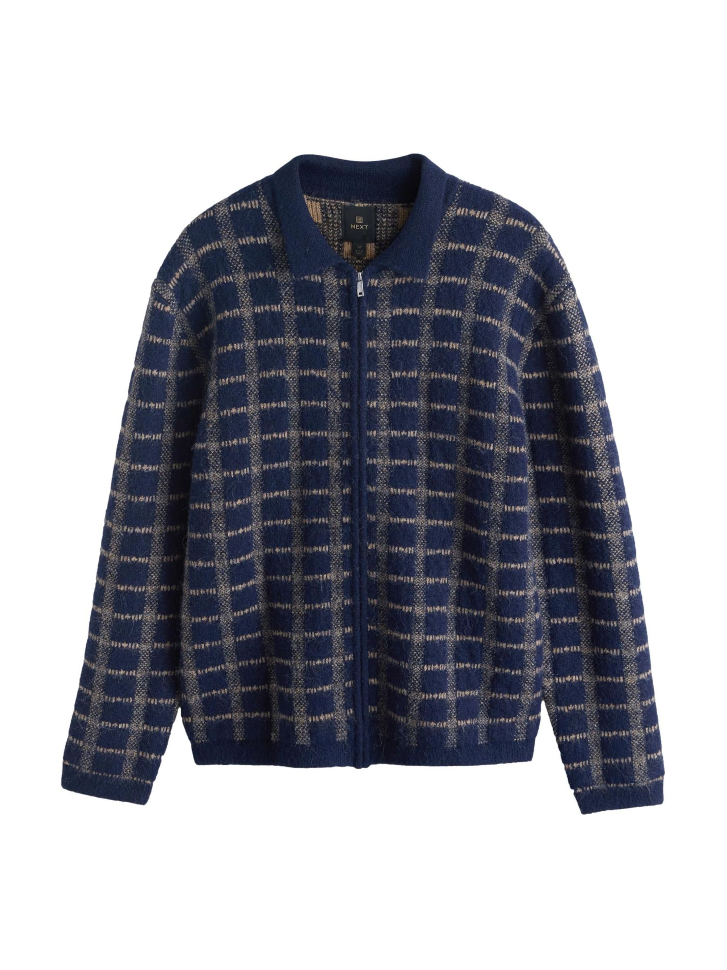 Vestes en maille Next en bleu : devant