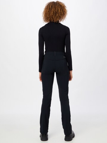COLUMBIA Slimfit Outdoor hlače | črna barva