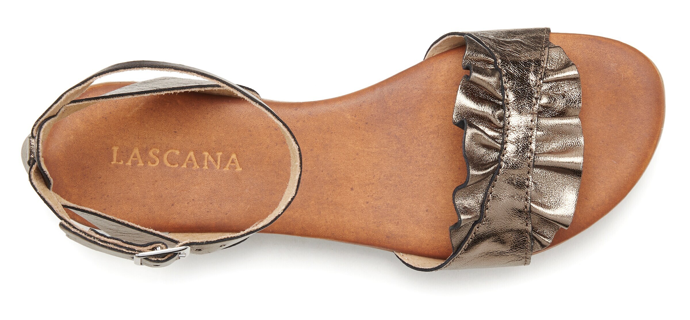 LASCANA Strap Sandals in Gold