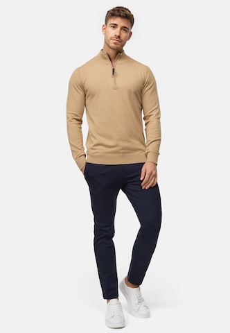 INDICODE JEANS Pullover ' Gore ' in Braun