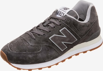 Baskets basses '574' new balance en gris : devant