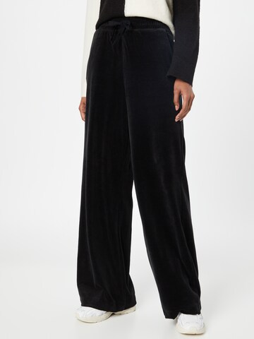 TOM TAILOR DENIM Wide leg Byxa i svart: framsida