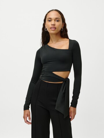 T-shirt 'Candy' LeGer by Lena Gercke en noir : devant