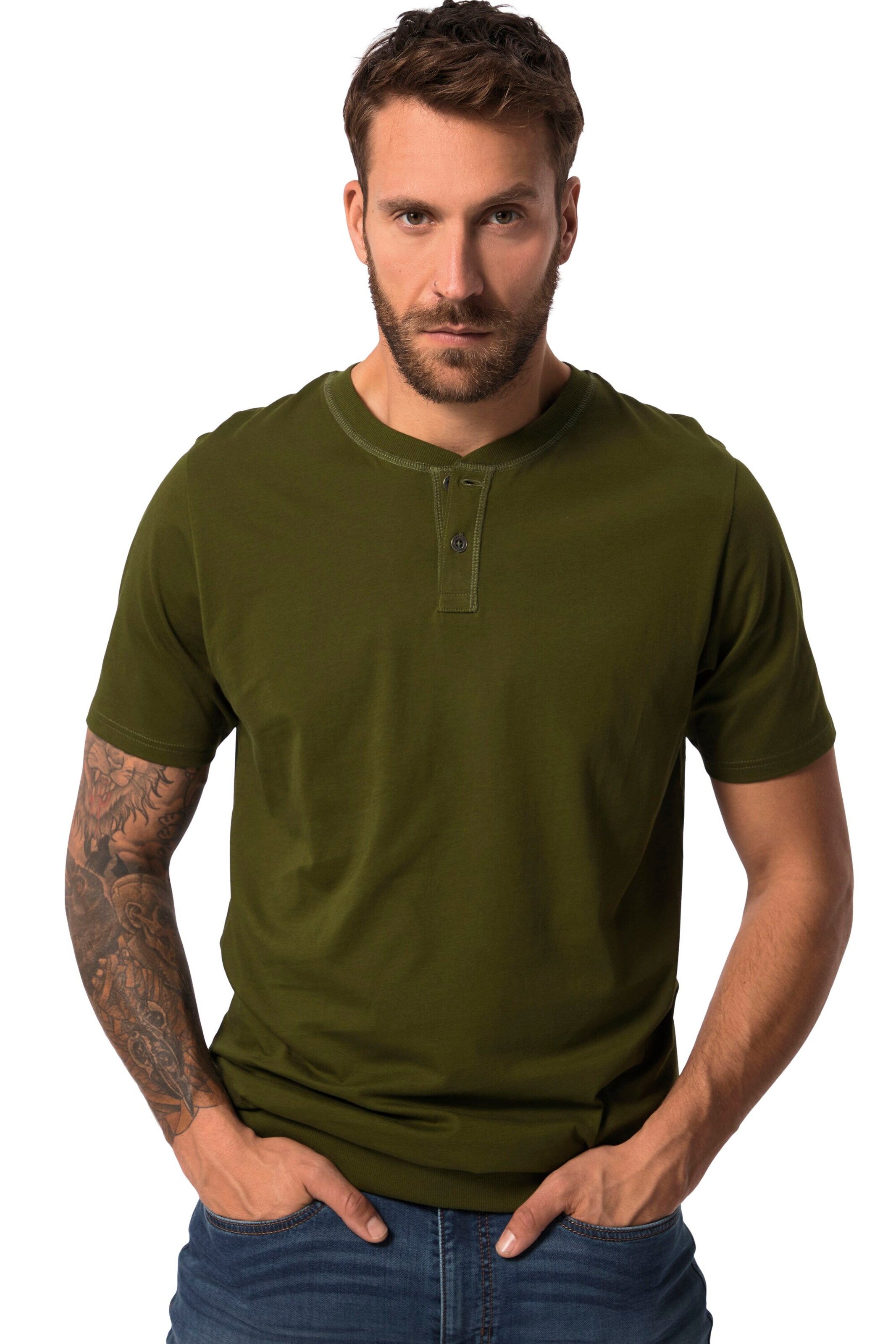 JP1880 Shirt in Green: front