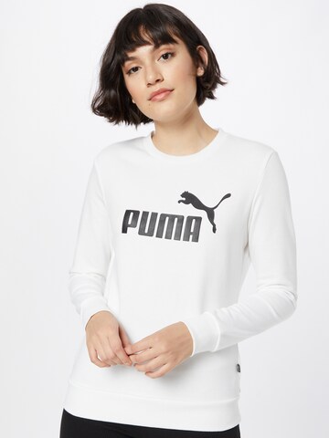 PUMA Athletic Sweatshirt in White: front