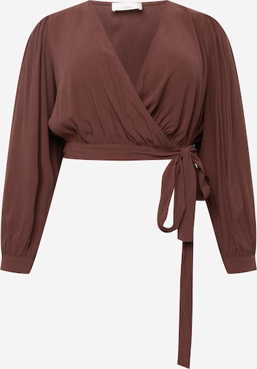 Guido Maria Kretschmer Curvy Collection Bluse 'Mai' inspired by Cita in braun, Produktansicht