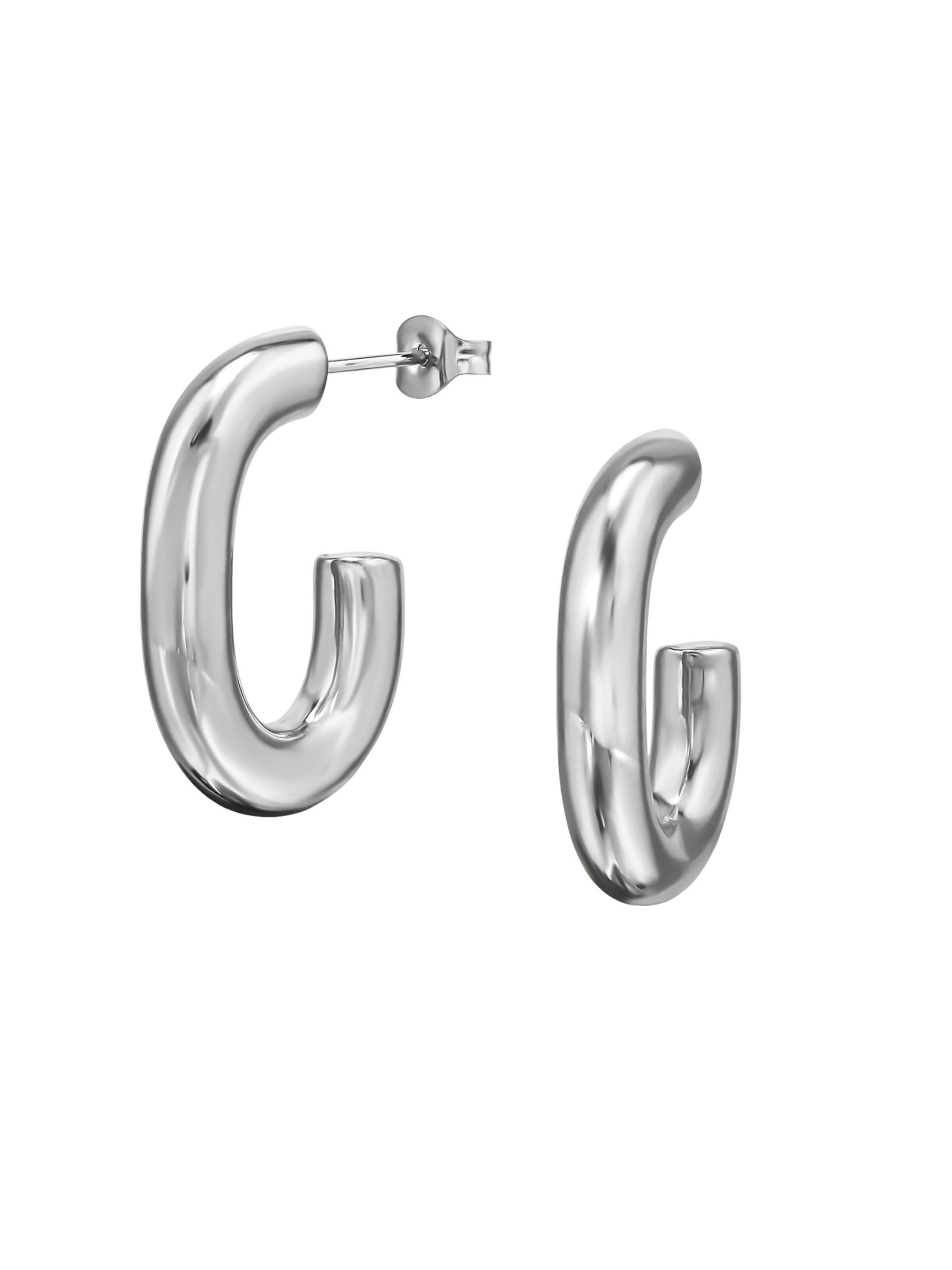 Maxte Earrings 'Cleo' in Silver: front