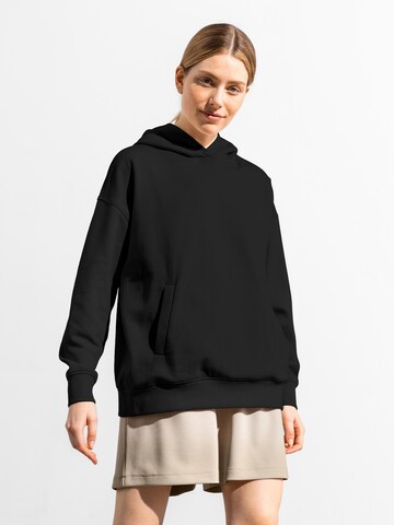 Les Lunes Sweatshirt 'Elzaa' in Schwarz: Vorderseite