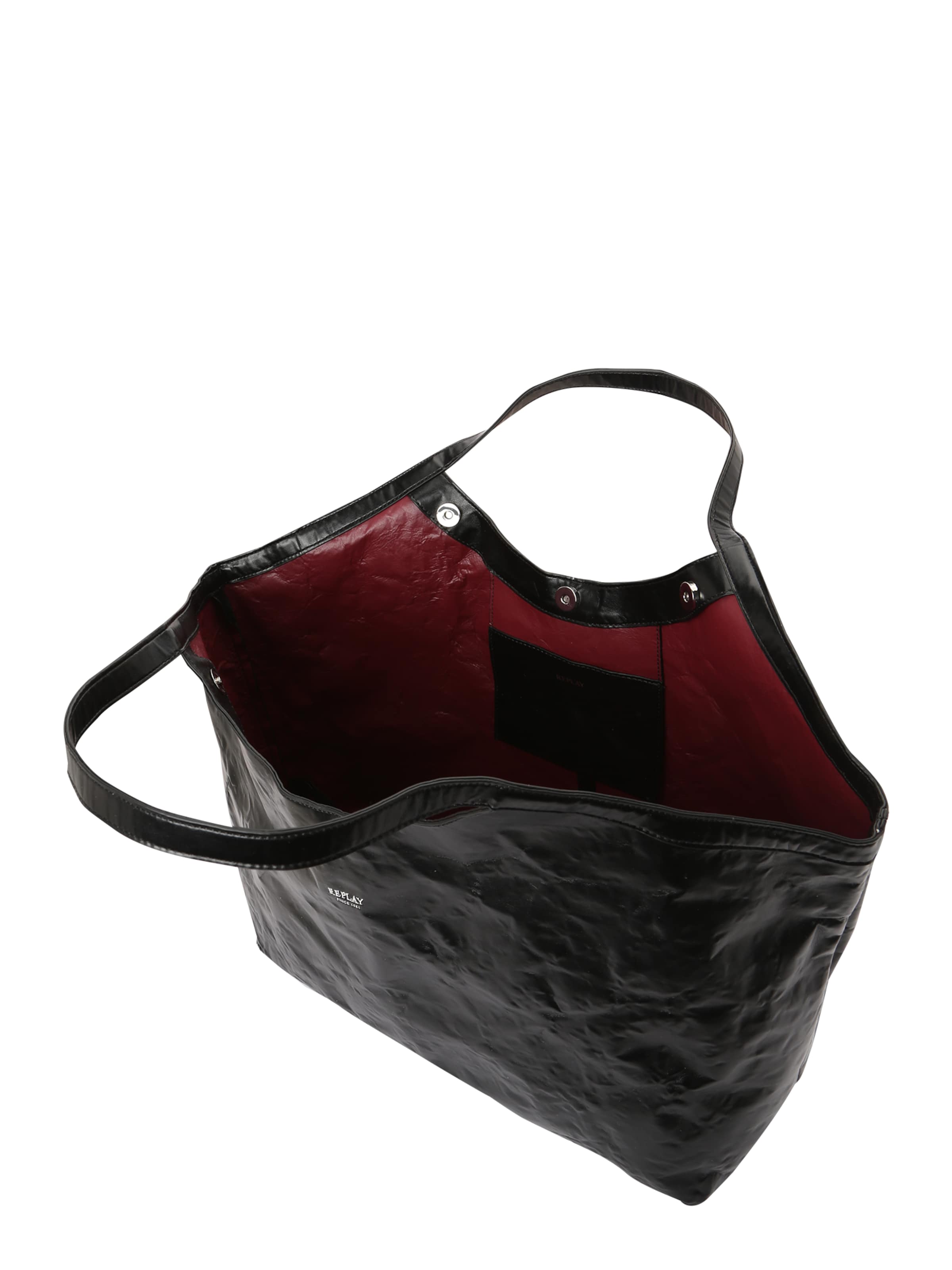 REPLAY Μεγάλη τσάντα σε μαύρο