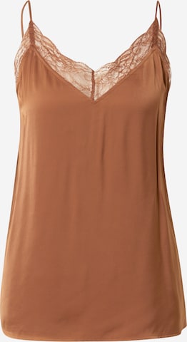 COMMA - Blusa em castanho: frente