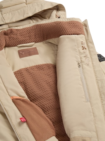 ZIENER Outdoor Jacket 'TETTA-Z' in Beige