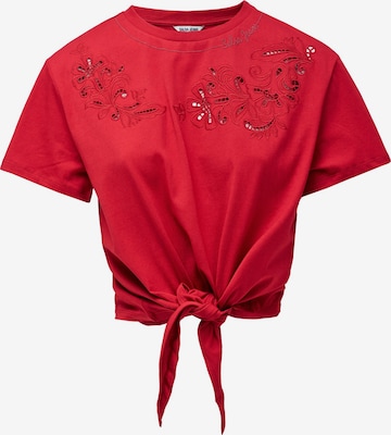 T-shirt Salsa Jeans en rouge : devant
