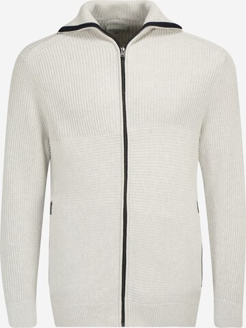 TOM TAILOR Men + Knit Cardigan in Grey: front