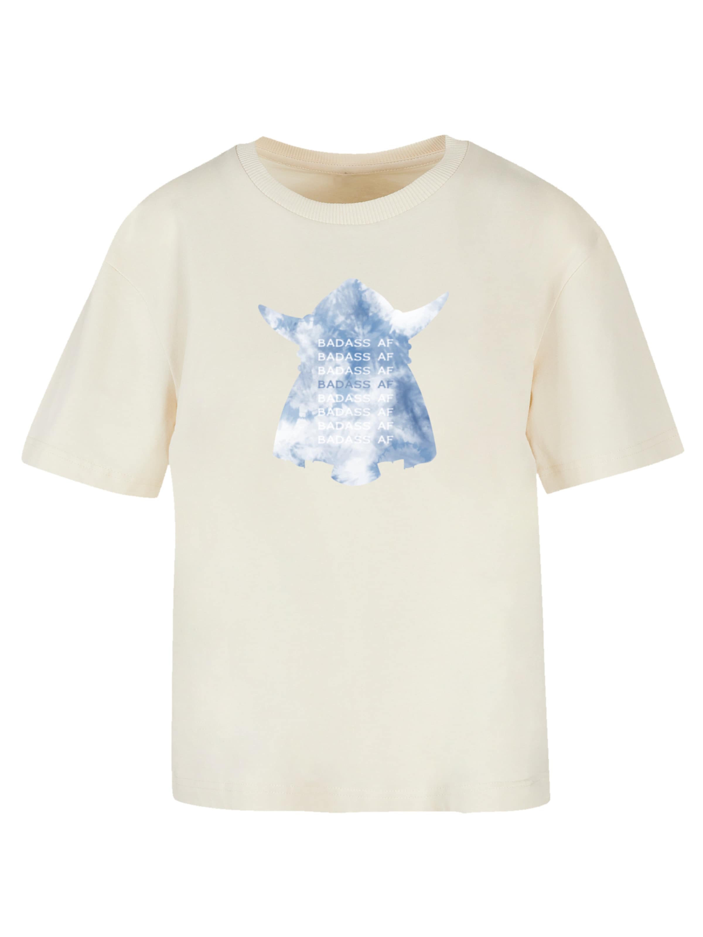 F4NT4STIC Shirt 'Wickie und die starken Männer' in Beige: Vorderseite