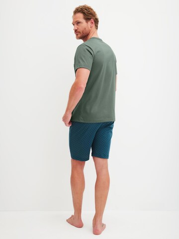 CALIDA Short Pajamas 'Relax Imprint' in Green
