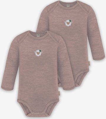 normani Strampler/Body 'Auckland' in Beige: Vorderseite
